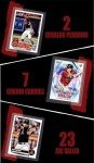Arizona Diamondbacks Baseball Cards: Christian Walker, Corbin Carroll, Ketel Marte, Lourdes Gurriel Jr., Geraldo Perdomo, Zac Gallen ASSORTED Baseball Stars and GOATs Trading Card and Wristbands Gift Pack