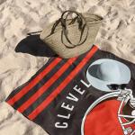 Northwest NFL Cleveland Browns Beach Towel, 30" x 60", Stripes