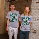 Junk Food NFL - New York Jets - Team Helmet - Officially Licensed Adult Short Sleeve Fan Tee for Men and Women