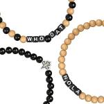 FOCO New Orleans Saints NFL 3 Pack Beaded Friendship Bracelet