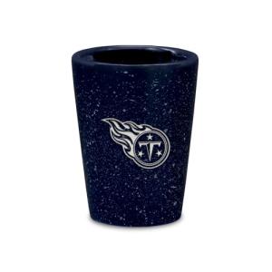Rico Industries NFL Football Tennessee Titans 2oz Ceramic Shot Glass for Fans, Laser Engraved In Team Color Single Shot Glass