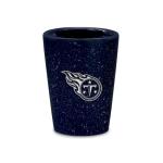 Rico Industries NFL Football Tennessee Titans 2oz Ceramic Shot Glass for Fans, Laser Engraved In Team Color Single Shot Glass