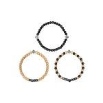 FOCO New Orleans Saints NFL 3 Pack Beaded Friendship Bracelet