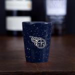 Rico Industries NFL Football Tennessee Titans 2oz Ceramic Shot Glass for Fans, Laser Engraved In Team Color Single Shot Glass