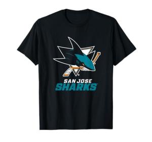 San Jose Sharks Power Play Black Officially Licensed T-Shirt