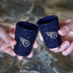 Rico Industries NFL Football Tennessee Titans 2oz Ceramic Shot Glass for Fans, Laser Engraved In Team Color Single Shot Glass