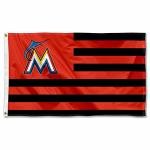 Miami Marlins Stars and Stripes Nation 3x5 Flag