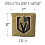 YouTheFan Officially-Licensed NHL Vegas Golden Knights Set of 4 Cornhole Bags - All Weather Regulation 6” x 6” Size - 16oz Weight - Designed in USA