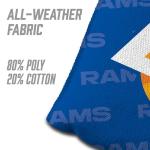 YouTheFan Officially-Licensed NFL Los Angeles Rams Set of 4 Cornhole Bags - All Weather Regulation 6” x 6” Size - 16oz Weight - Designed in USA