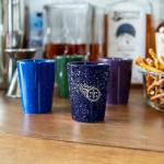 Rico Industries NFL Football Tennessee Titans 2oz Ceramic Shot Glass for Fans, Laser Engraved In Team Color Single Shot Glass