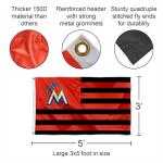 Miami Marlins Stars and Stripes Nation 3x5 Flag