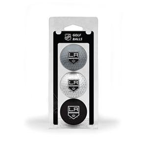 Team Golf NHL Los Angeles Kings 3 Golf Ball Pack Regulation Size Golf Balls, 3 Pack, Full Color Durable Team Imprint