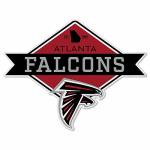 Rico Industries NFL Football Atlanta Falcons Diamond Shape Cut Pennant - Home and Living Room Décor - Soft Felt EZ to Hang
