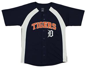 Outerstuff MLB Youth Boys Blank Baseball Jersey, Various Teams (Detroit Tigers, Large (14-16))
