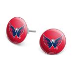 NHL Washington Capitals Logo Novelty Silver Plated Stud Earrings