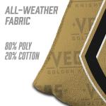 YouTheFan Officially-Licensed NHL Vegas Golden Knights Set of 4 Cornhole Bags - All Weather Regulation 6” x 6” Size - 16oz Weight - Designed in USA