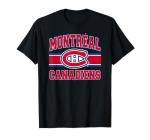Montreal Canadiens Stripe Black Officially Licensed T-Shirt