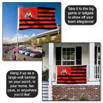 Miami Marlins Stars and Stripes Nation 3x5 Flag