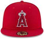 New Era MLB 59FIFTY Team Color Authentic Collection Fitted On Field Game Cap Hat (7 3/4, Los Angeles Angels)