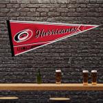 Rico Industries NHL Hockey Carolina Hurricanes Classic 12" x 30" Felt Wall Décor Pennant - Great for Home/Bed Room/Man Cave Décor