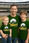 TeeStock Oakland Baseball Shirt Cityscape Fan T-Shirt with Urban Skyline Graphic