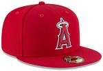 New Era MLB 59FIFTY Team Color Authentic Collection Fitted On Field Game Cap Hat (7 3/4, Los Angeles Angels)