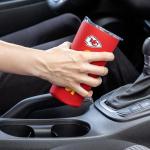 Rico Industries NFL Football Kansas City Chiefs 18oz Soft Touch, Easy Grip Tumbler