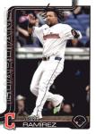 2025 TOPPS #77 JOSE RAMIREZ CLEVELAND GUARDIANS BASEBALL OFFICIAL TRADING CARD OF MLB