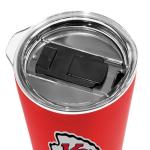 Rico Industries NFL Football Kansas City Chiefs 18oz Soft Touch, Easy Grip Tumbler