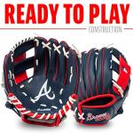 Franklin Sports MLB Youth Teeball Glove and Ball Set - Kids Atlanta Braves Baseball and Teeball Glove and Ball - Perfect First Kids Glove - 9.5"
