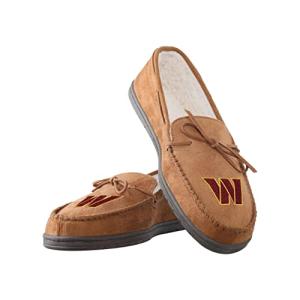 FOCO Washington Commanders NFL Mens Moccasin Slippers - L