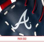 Franklin Sports MLB Youth Teeball Glove and Ball Set - Kids Atlanta Braves Baseball and Teeball Glove and Ball - Perfect First Kids Glove - 9.5"