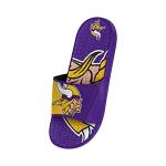 FOCO Minnesota Vikings NFL Mens Colorblock Big Logo Gel Slides - XL