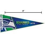 Rico Industries NFL Football Seattle Seahawks Primary 12" x 30" Felt Wall Décor Pennant - Great for Home/Bed Room/Man Cave Décor