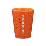 Rico Industries NFL Football Denver Broncos 2oz Ceramic Shot Glass for Fans, Laser Engraved In Team Color Single Shot Glass