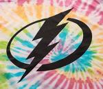 Calhoun NHL Surf & Skate Mens Rainbow Tie Dye T-Shirt – The Sunset Collection (Tampa Bay Lightning, Medium, m)