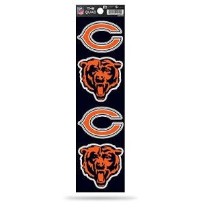 Rico Industries NFL Chicago Bears Die Cut 4-Piece The Quad Sticker Sheet