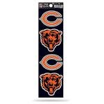 Rico Industries NFL Chicago Bears Die Cut 4-Piece The Quad Sticker Sheet
