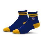For Bare Feet NHL BUFFALO SABRES Cozy Two Stripe Quarter Sock Team Color YOUTH
