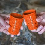 Rico Industries NFL Football Denver Broncos 2oz Ceramic Shot Glass for Fans, Laser Engraved In Team Color Single Shot Glass