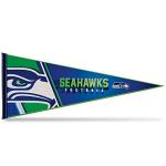 Rico Industries NFL Football Seattle Seahawks Primary 12" x 30" Felt Wall Décor Pennant - Great for Home/Bed Room/Man Cave Décor