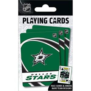 MasterPieces Family Games - NHL Dallas Stars Playing Cards - Officially Licensed Playing Card Deck for Adults, Kids, and Family