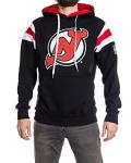 Calhoun NHL Surf & Skate Mens Varsity Retro Style Pullover Hoodie – The Coastal Collection (Medium, New Jersey Devils)