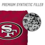 YouTheFan Officially-Licensed NFL San Francisco 49ers Set of 4 Cornhole Bags - All Weather Regulation 6” x 6” Size - 16oz Weight - Designed in USA