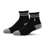 For Bare Feet WNBA LAS VEGAS ACES Cozy Two Stripe Quarter Sock Team Color OSFM