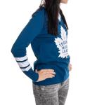 Calhoun NHL Women's V-Neck Varsity Long Sleeve Shirt (Toronto Maple Leafs, X-Large)