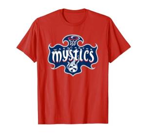 WNBA Washington Mystics Logo T-Shirt, Men, Red, 3X-Large