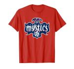 WNBA Washington Mystics Logo T-Shirt, Men, Red, 3X-Large