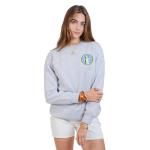 Ultra Game WNBA Official Womens Velvet Plush Crew Sweatshirt, Chicago Sky, Heather Gray, X-Large