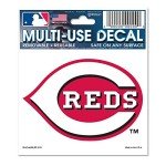 MLB Cincinnati Reds 84439013 Multi-Use Decal, 3" x 4"